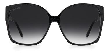 Women Jimmy Choo Sunglasses: NOEMI/S - Glitter Black - SpecSMART Eye Clinic (Front View)